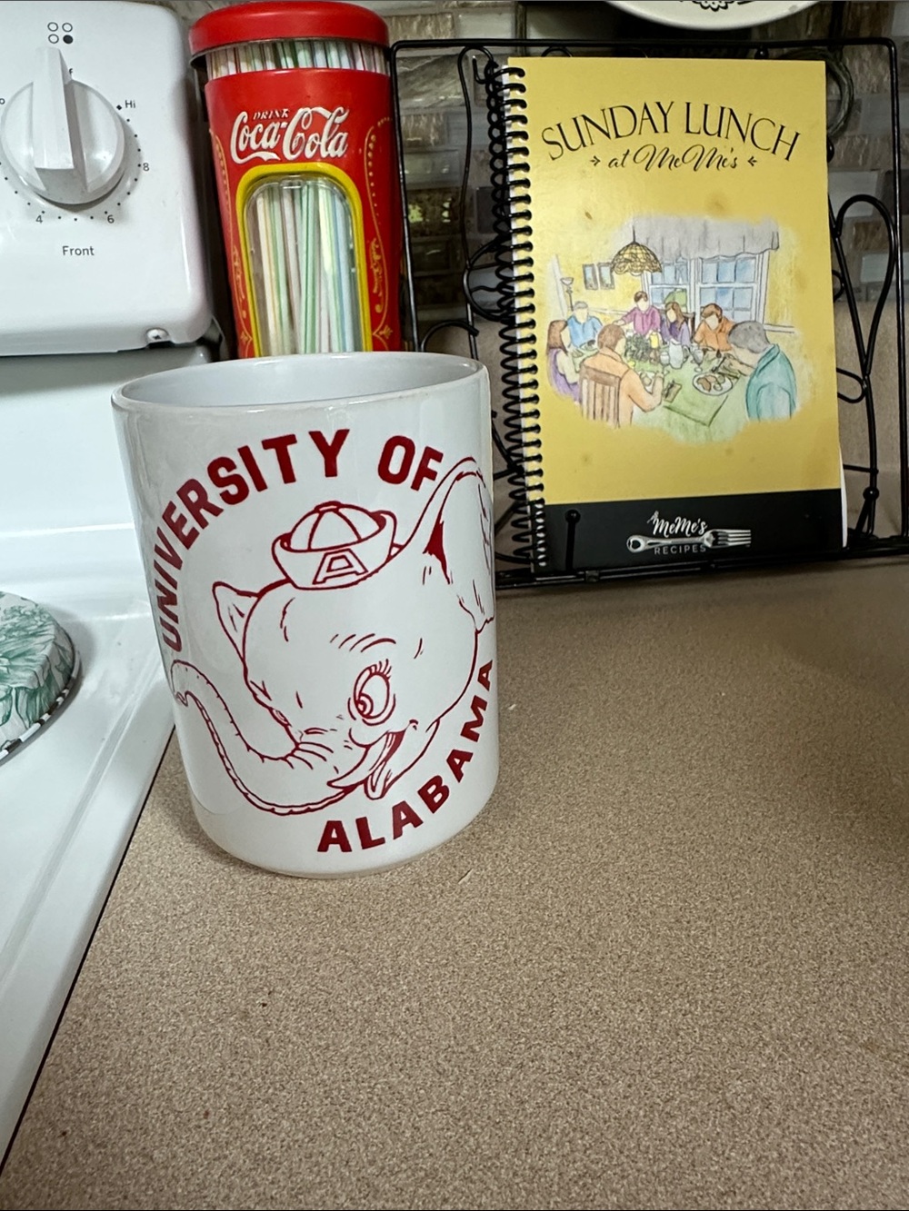 Vintage University of Alabama Big Al mug